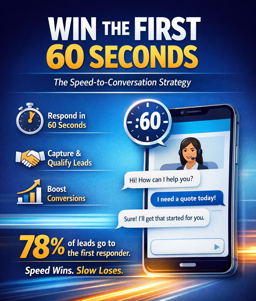 The “Speed-to-Conversation” Strategy: Why the First 60 Seconds Win the Lead